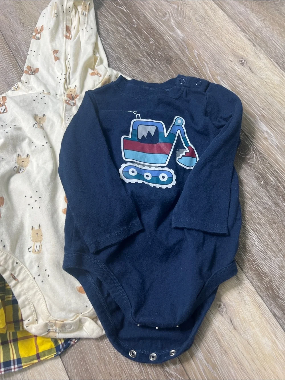 Bundle baby boy long sleeve bodysuit jacket top